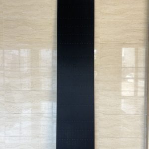 Akoestische Wandpanelen 60x280cm donker gerookt naturel bruin met zwart vilt - Afbeelding 2