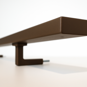 Brons Stalen Trapleuning Rechthoek 50x20mm - Afbeelding 1