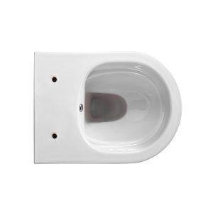 Wc randloos met bidet | Glanzend wit - Afbeelding 4