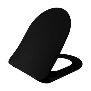Toiletzitting | Mat zwart - Afbeelding 1