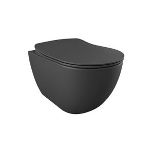 Wc randloos met bidet | Mat antraciet - Afbeelding 1