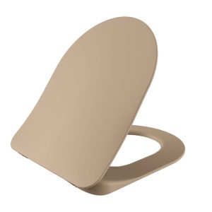 Toiletzitting | Mat cappuccino - Afbeelding 1