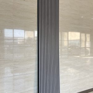 Akoestische Wandpanelen 60x280cm grijs met zwart vilt - Afbeelding 4