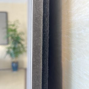 Akoestische Wandpanelen 60x280cm grijs met zwart vilt - Afbeelding 3